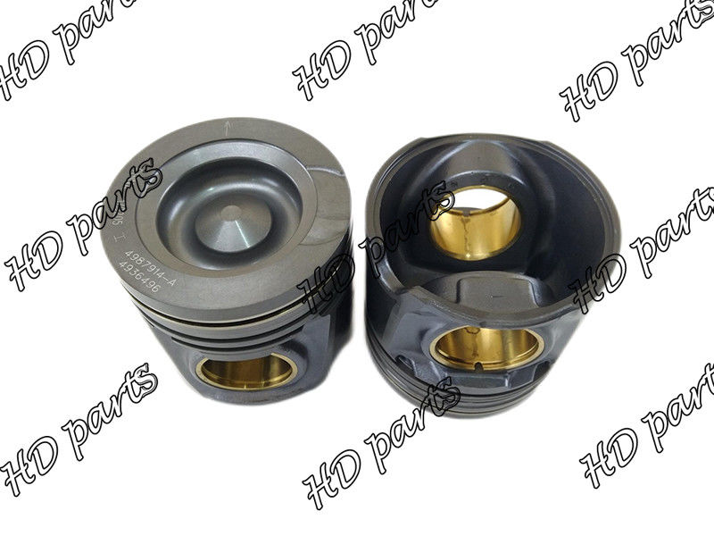 8.9L 6LTAA ISB6.7 ISB6.7L Inlaid copper sleeve Engine Piston Part 4987914 4936496 For Cummins