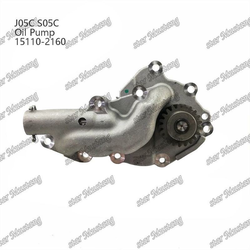 J05C S05C SK200-8 SK210-8 SK250-8 SK260-8 SK260-8E Oil Pump 15110-2160 For Hino Engine Repair Parts