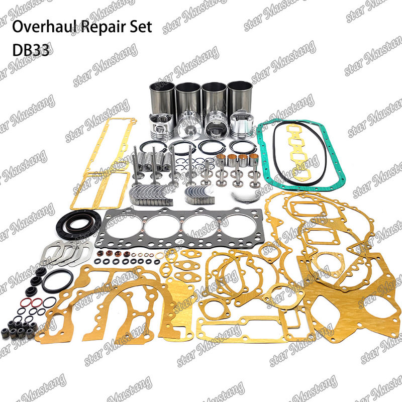 DB33 Overhaul Repair Kit Cylinder Liner Piston Kit Gasket Kit Valve Seat Guide Main Bearing Con Rod Bearing For Doosan