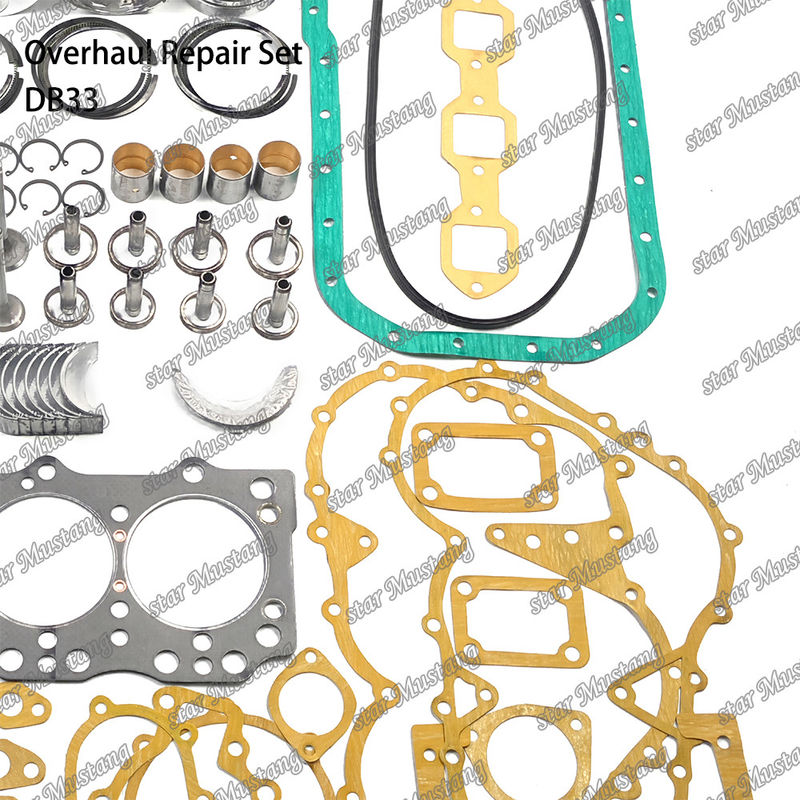 DB33 Overhaul Repair Kit Cylinder Liner Piston Kit Gasket Kit Valve Seat Guide Main Bearing Con Rod Bearing For Doosan