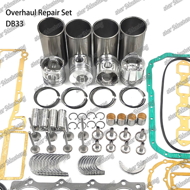 DB33 Overhaul Repair Kit Cylinder Liner Piston Kit Gasket Kit Valve Seat Guide Main Bearing Con Rod Bearing For Doosan