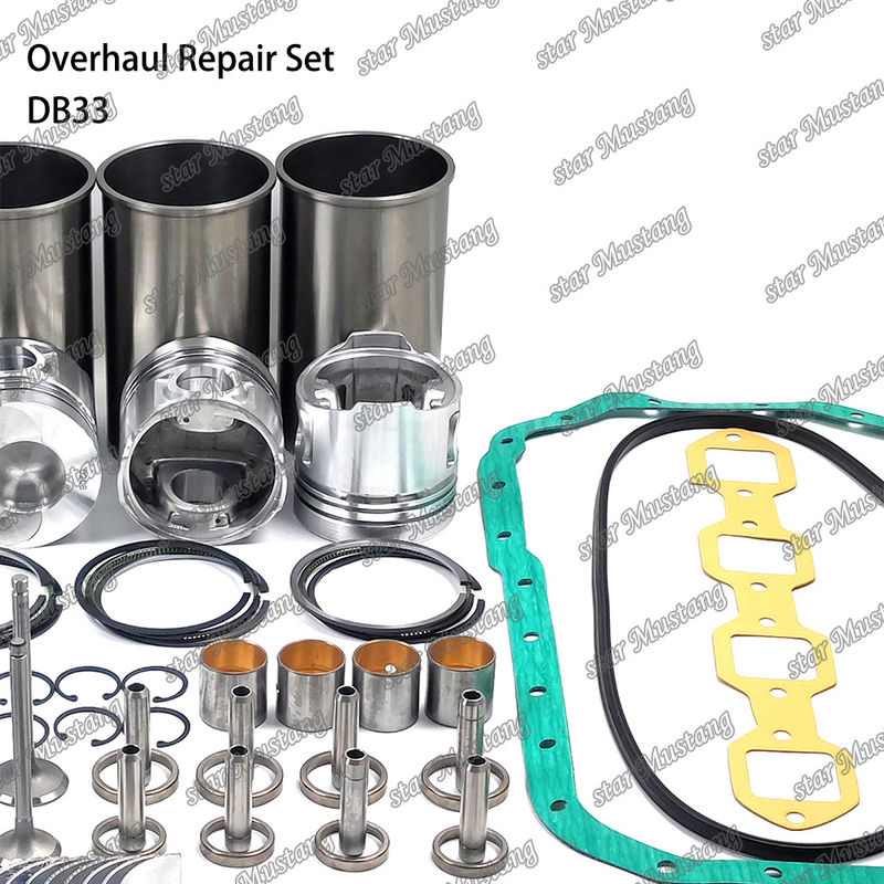 DB33 Overhaul Repair Kit Cylinder Liner Piston Kit Gasket Kit Valve Seat Guide Main Bearing Con Rod Bearing For Doosan