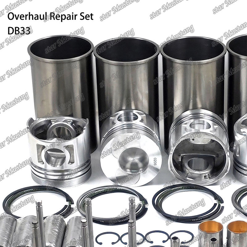 DB33 Overhaul Repair Kit Cylinder Liner Piston Kit Gasket Kit Valve Seat Guide Main Bearing Con Rod Bearing For Doosan