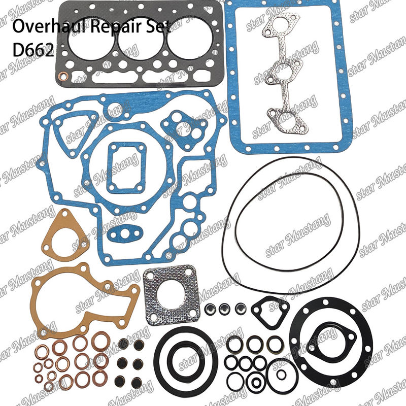 D662 Overhaul Repair Kit Cylinder Liner Piston Kit Gasket Kit Valve Seat Guide Main Bearing Con Rod Bearing For Kubota