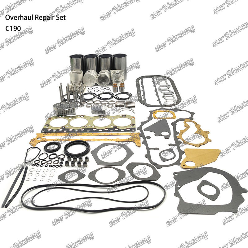 C190 Overhaul Repair Set Cylinder Liner Piston Kit Gasket Kit Valve Seat Guide Main Bearing Con Rod Bearing For Isuzu