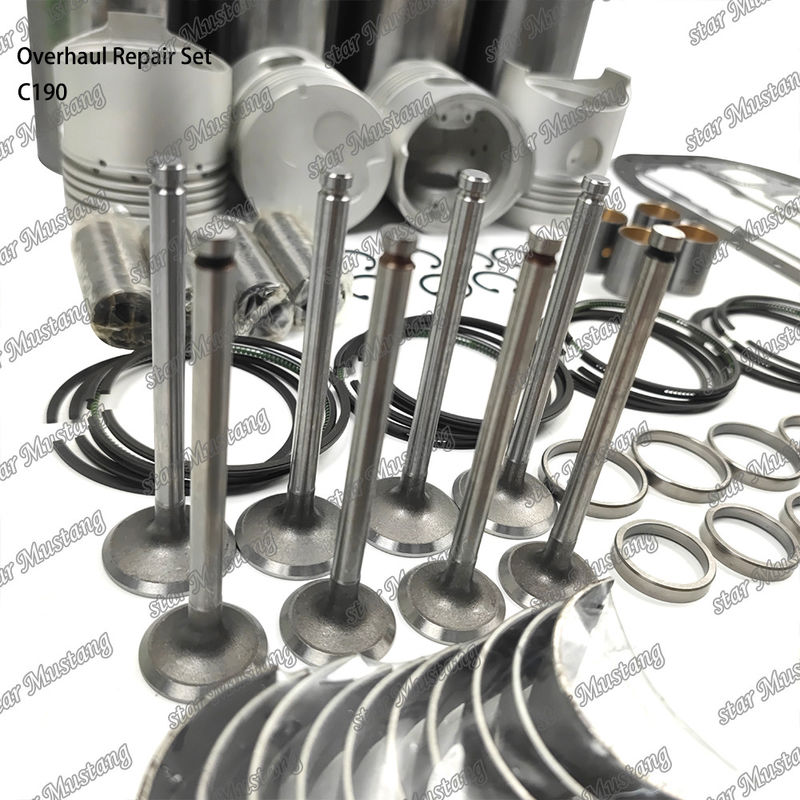 C190 Overhaul Repair Set Cylinder Liner Piston Kit Gasket Kit Valve Seat Guide Main Bearing Con Rod Bearing For Isuzu