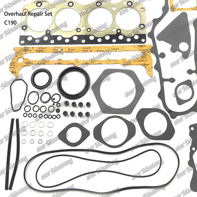 C190 Overhaul Repair Set Cylinder Liner Piston Kit Gasket Kit Valve Seat Guide Main Bearing Con Rod Bearing For Isuzu