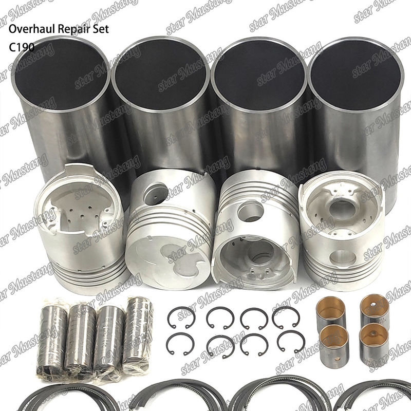 C190 Overhaul Repair Set Cylinder Liner Piston Kit Gasket Kit Valve Seat Guide Main Bearing Con Rod Bearing For Isuzu