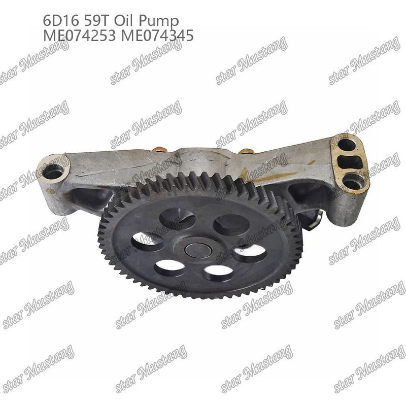 Engine Oil Pump 6D16 59 Teeth ME074253 ME074345 For Mitsubishi Engine Spare Parts