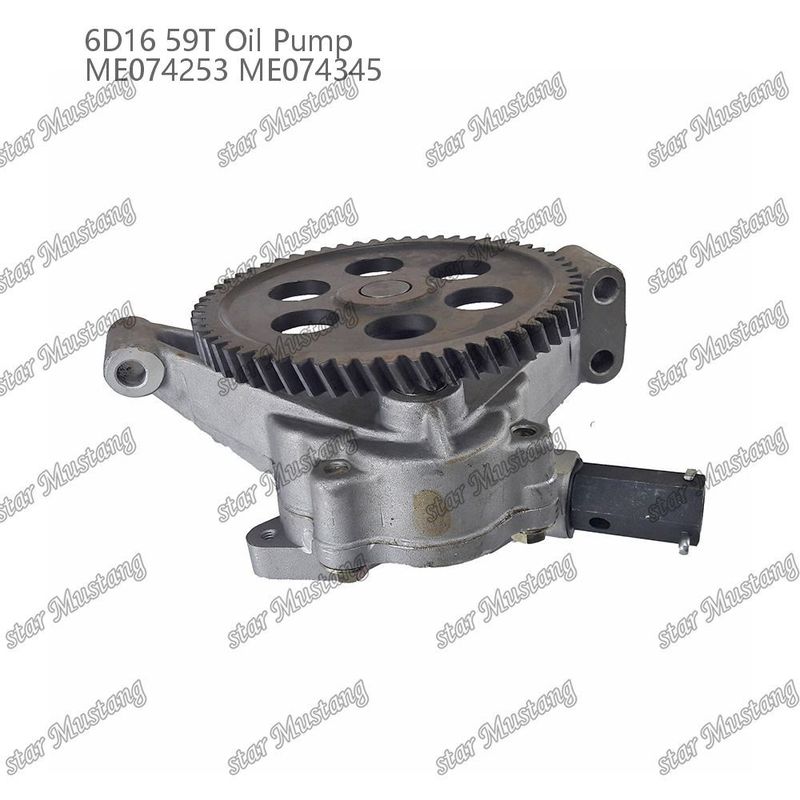 Engine Oil Pump 6D16 59 Teeth ME074253 ME074345 For Mitsubishi Engine Spare Parts