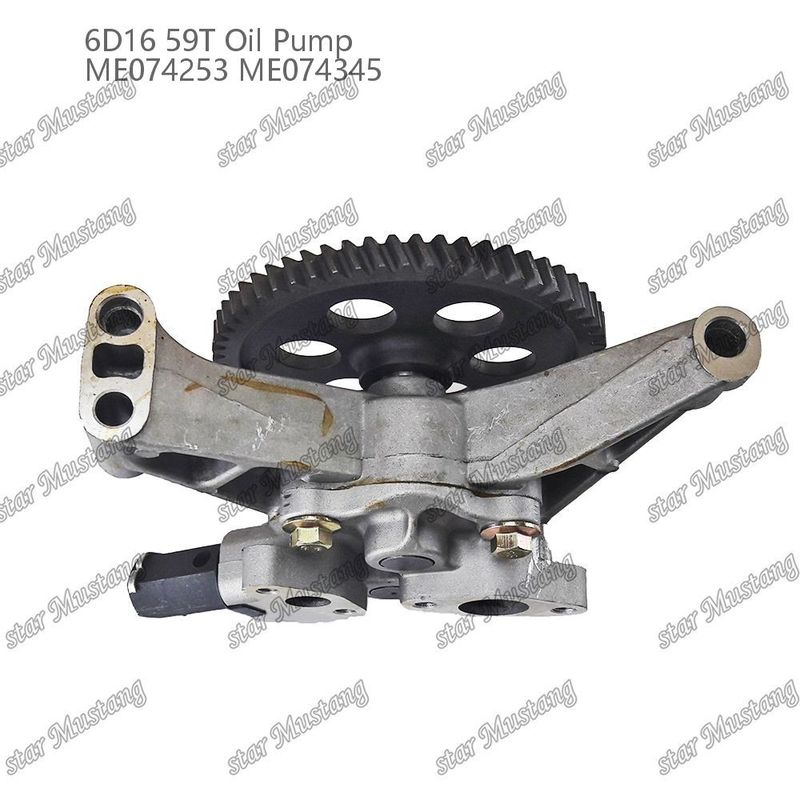 Engine Oil Pump 6D16 59 Teeth ME074253 ME074345 For Mitsubishi Engine Spare Parts