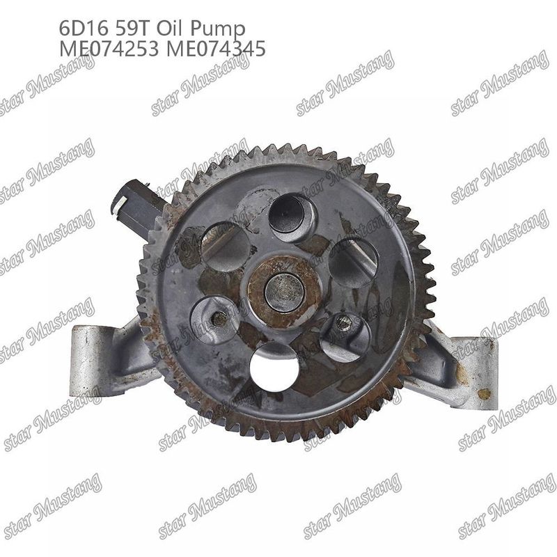 Engine Oil Pump 6D16 59 Teeth ME074253 ME074345 For Mitsubishi Engine Spare Parts