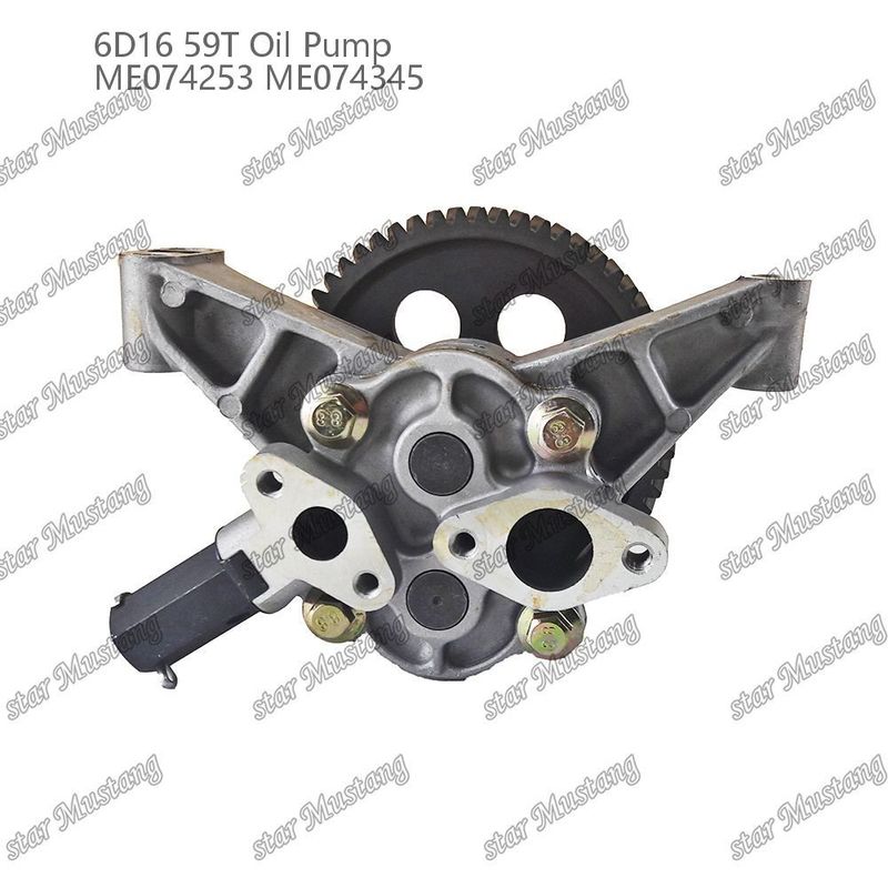 Engine Oil Pump 6D16 59 Teeth ME074253 ME074345 For Mitsubishi Engine Spare Parts