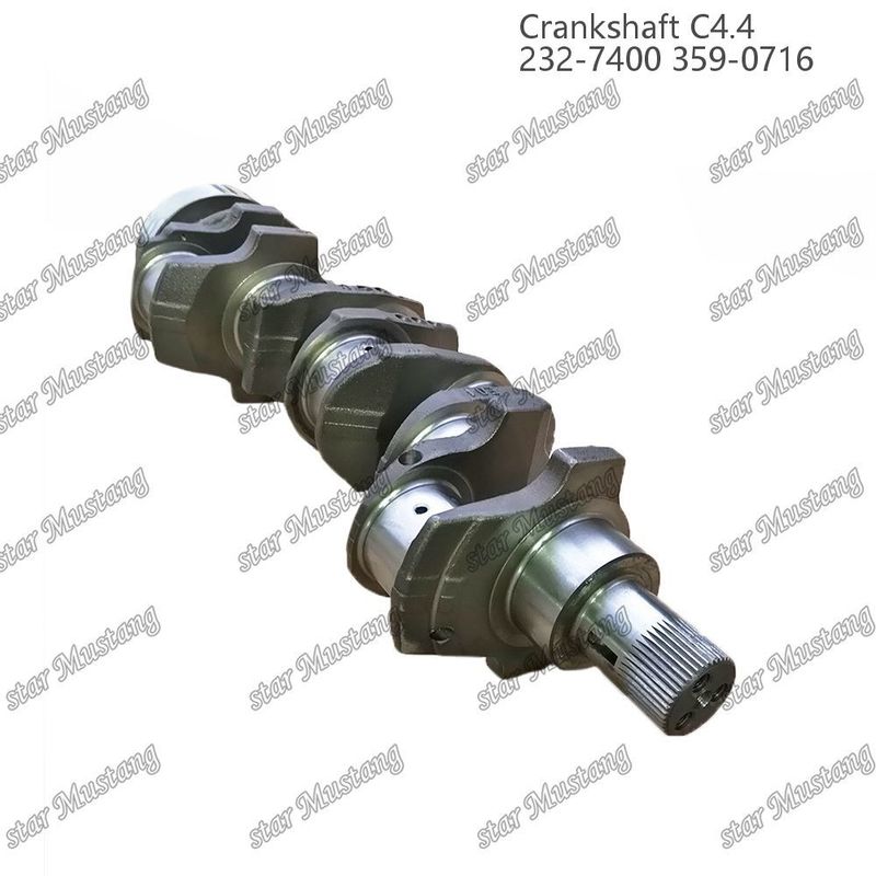Crankshaft C4.4 Forged Steel EFI 63mm With Spline 232-7400 359-071 For Caterpillar Diesel Engine Repair Parts