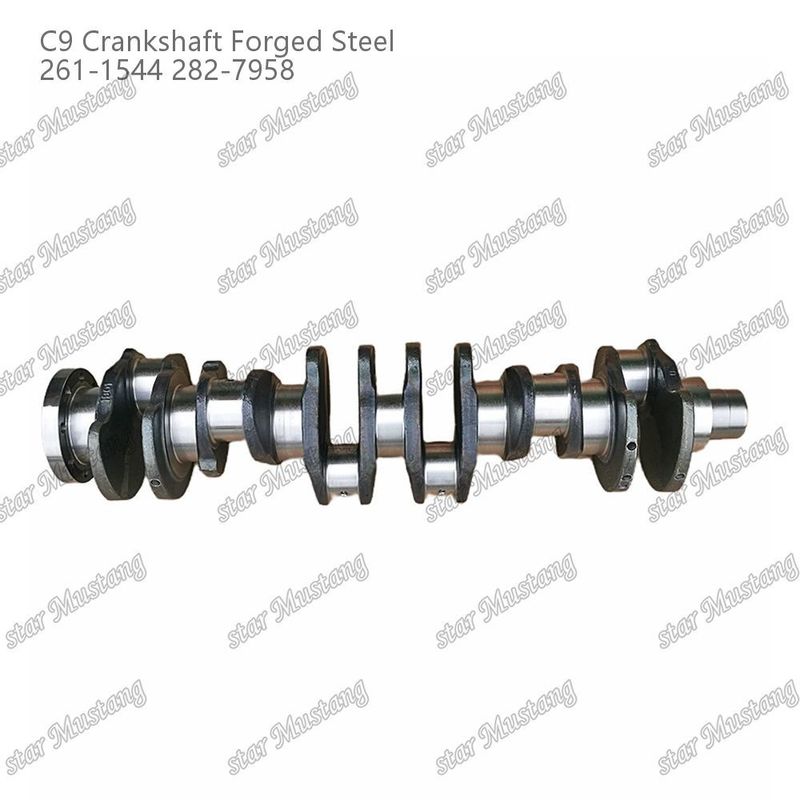 Crankshaft C9 Forged Steel 261-1544 282-7958 For Caterpillar Diesel Engine Repair Parts