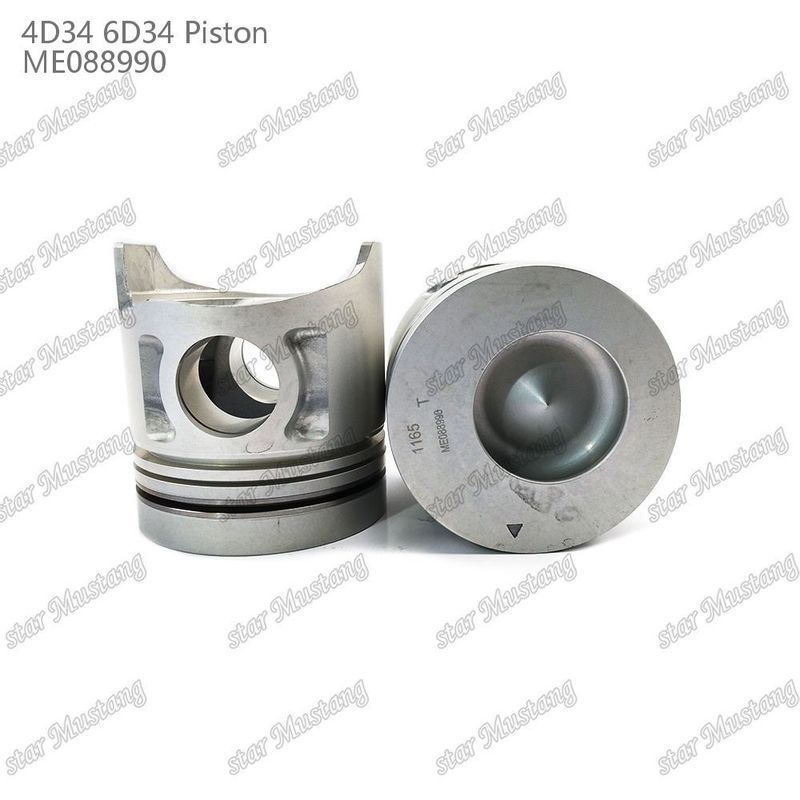 6D34 Engine Piston Pin Hole 36mm With Alfin Without Oil Gallery ME088990 For Mitsubishi Engine Spare Parts