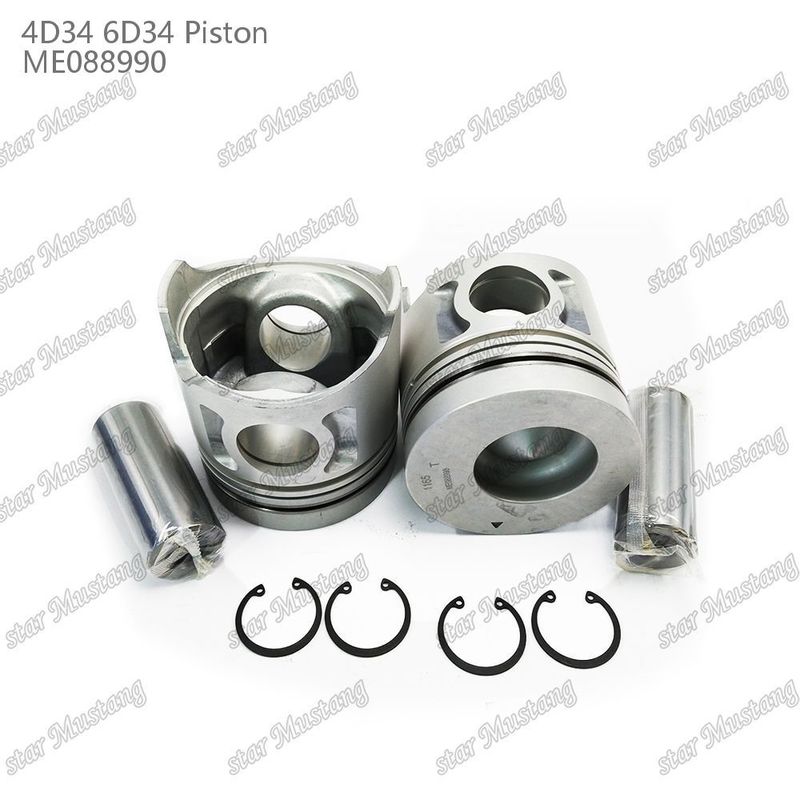 6D34 Engine Piston Pin Hole 36mm With Alfin Without Oil Gallery ME088990 For Mitsubishi Engine Spare Parts