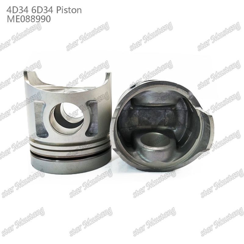 6D34 Engine Piston Pin Hole 36mm With Alfin Without Oil Gallery ME088990 For Mitsubishi Engine Spare Parts