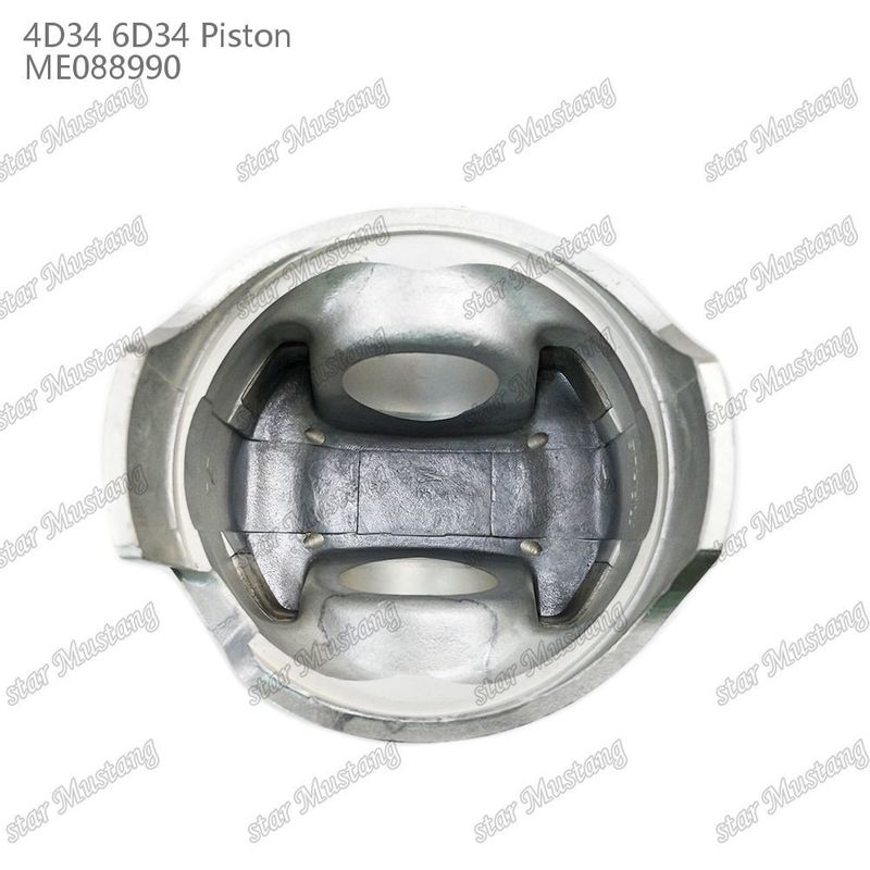 6D34 Engine Piston Pin Hole 36mm With Alfin Without Oil Gallery ME088990 For Mitsubishi Engine Spare Parts
