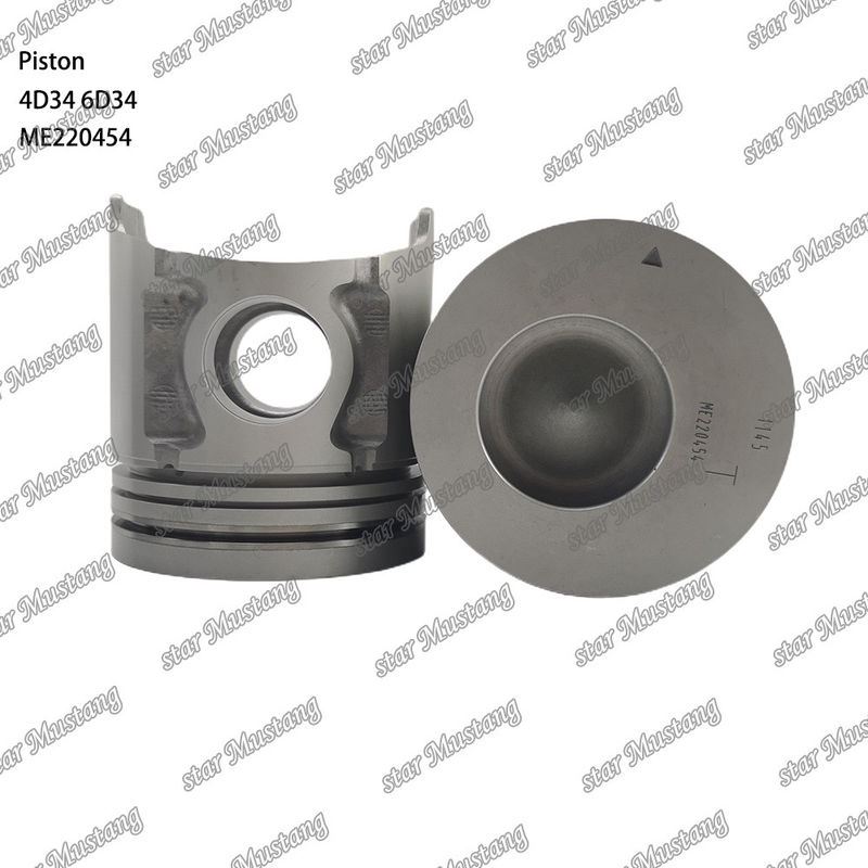 6D34 Engine Piston Pin Hole 36mm With Alfin With Oil Gallery ME220454 For Mitsubishi Engine Spare Parts