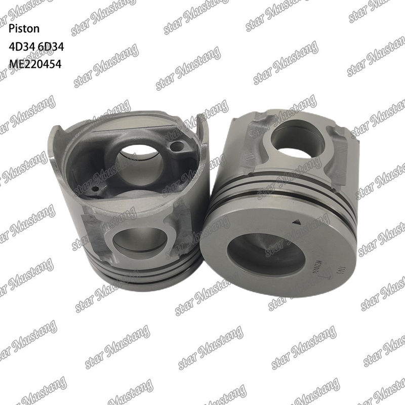 6D34 Engine Piston Pin Hole 36mm With Alfin With Oil Gallery ME220454 For Mitsubishi Engine Spare Parts