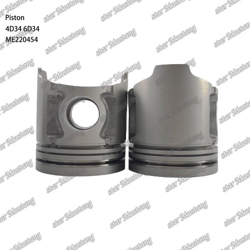6D34 Engine Piston Pin Hole 36mm With Alfin With Oil Gallery ME220454 For Mitsubishi Engine Spare Parts