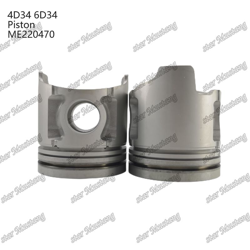 6D34 Engine Piston Pin Hole 36mm With Alfin With Oil Gallery ME220470 For Mitsubishi Engine Spare Parts