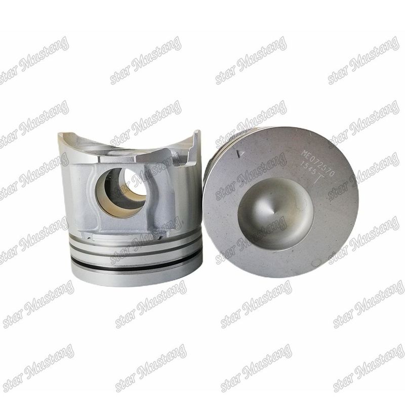 6D16-3AT Engine Piston Chamber Size 56mm 3kx2.5x4mm Pin Hole 42mm ME072570 For Mitsubishi Engine Spare Parts