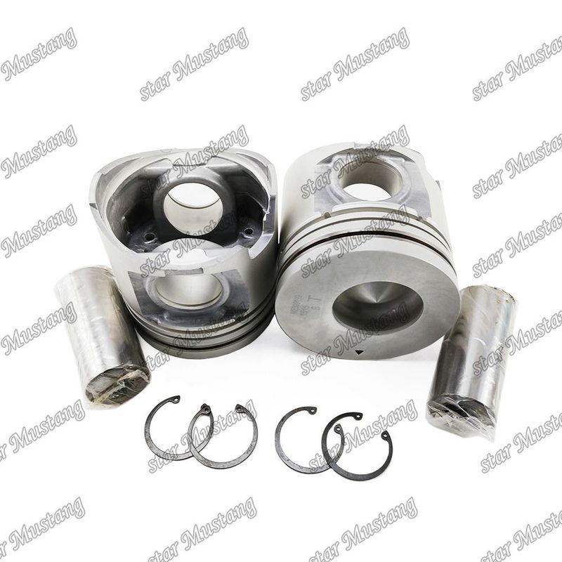 6D16T Engine Piston Chamber Size 57mm 3kx2.5x4mm Pin Hole 42mm ME300199 For Mitsubishi Engine Spare Parts