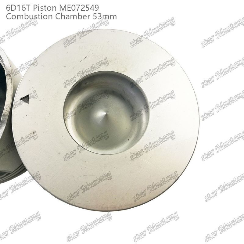 6D16T-24V Engine Piston Chamber Size 53mm 3kx2.5x4mm Pin Hole 38mm ME072549 For Mitsubishi Engine Spare Parts