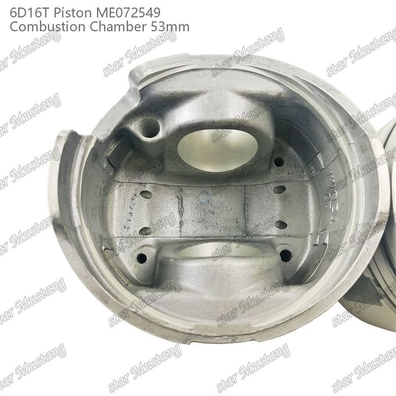 6D16T-24V Engine Piston Chamber Size 53mm 3kx2.5x4mm Pin Hole 38mm ME072549 For Mitsubishi Engine Spare Parts