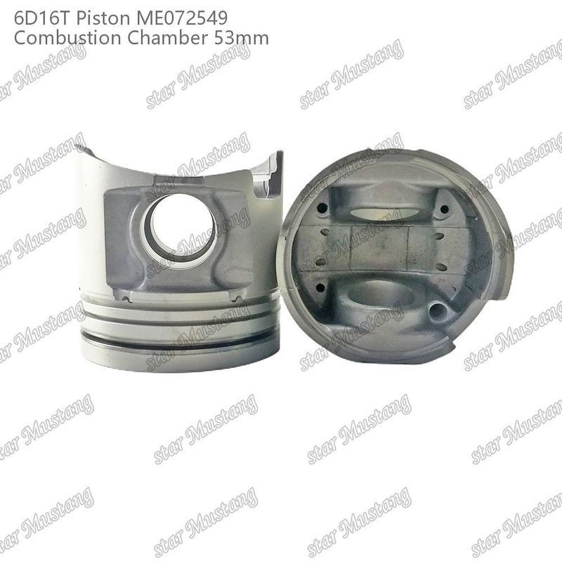 6D16T-24V Engine Piston Chamber Size 53mm 3kx2.5x4mm Pin Hole 38mm ME072549 For Mitsubishi Engine Spare Parts