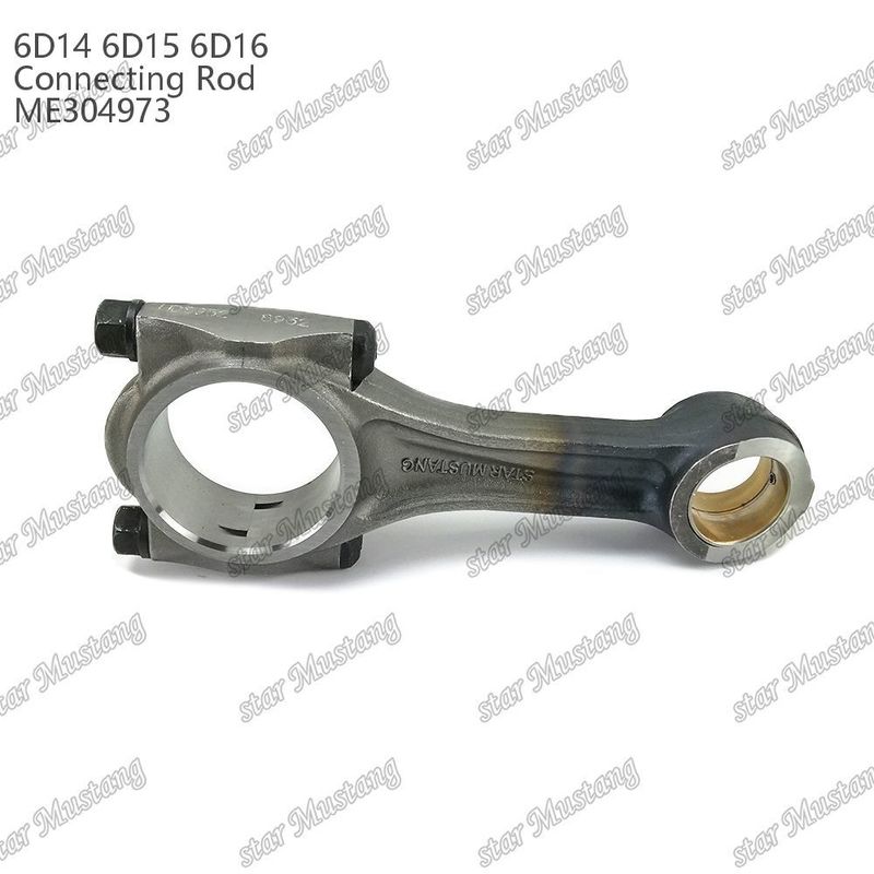 Durability Diesel Machinery Driving Connecting Rod 6D14 6D15 6D16 Staggered Beveled With nut ME304973 For Mitsubishi