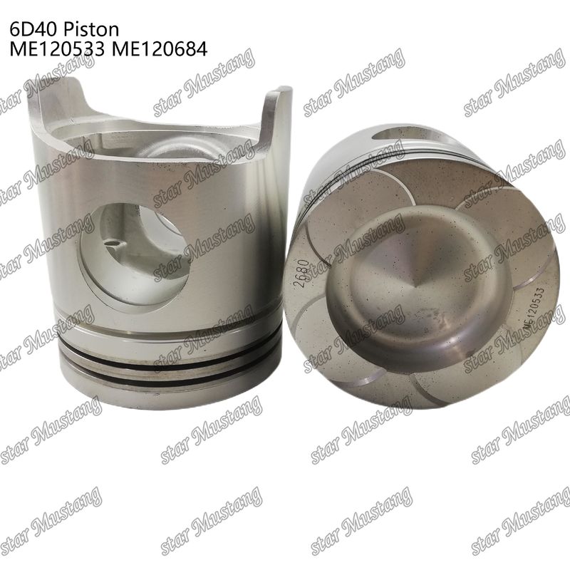 6D40 Engine Piston Chamber Size 90mm ME120533 ME120684 For Mitsubishi Engine Spare Parts