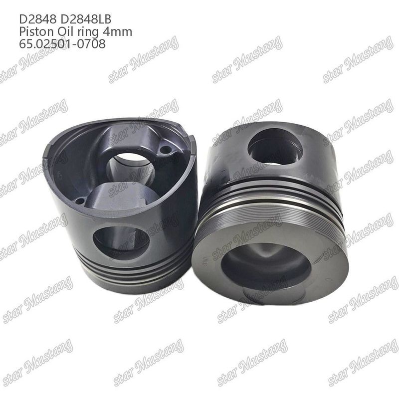 Piston D2848 D2848LB Oil ring 4mm 65.02501-0708 For Doosan Diesel Engine Repair Parts