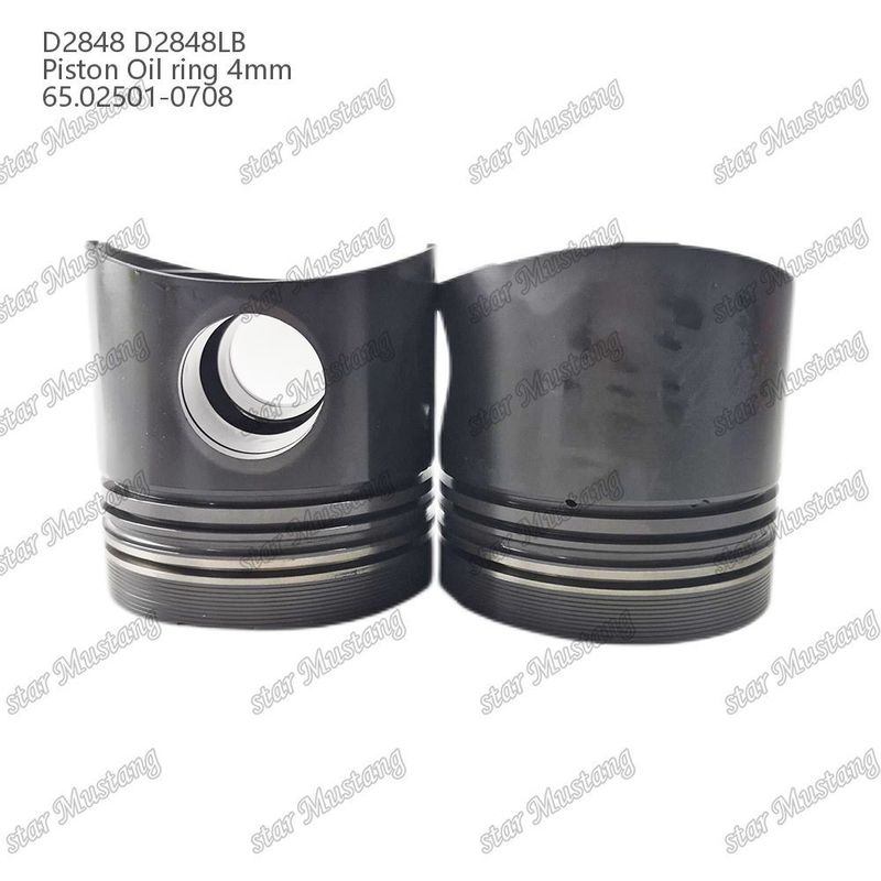 Piston D2848 D2848LB Oil ring 4mm 65.02501-0708 For Doosan Diesel Engine Repair Parts