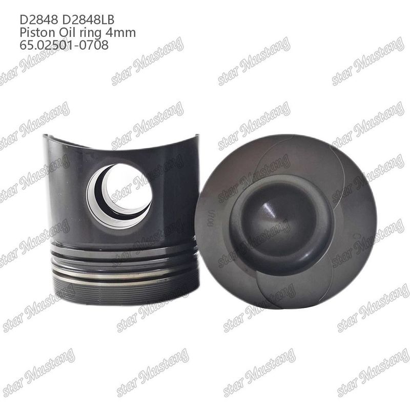Piston D2848 D2848LB Oil ring 4mm 65.02501-0708 For Doosan Diesel Engine Repair Parts