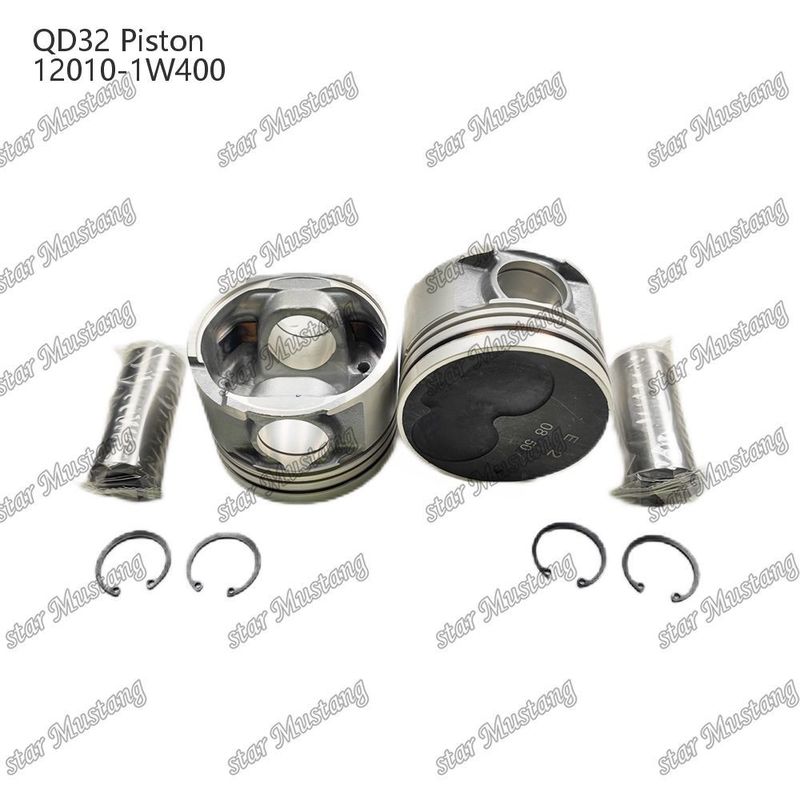 QD32 Engine Piston With Oil Gallery 12010-1W400 For Mitsubishi Engine Spare Parts