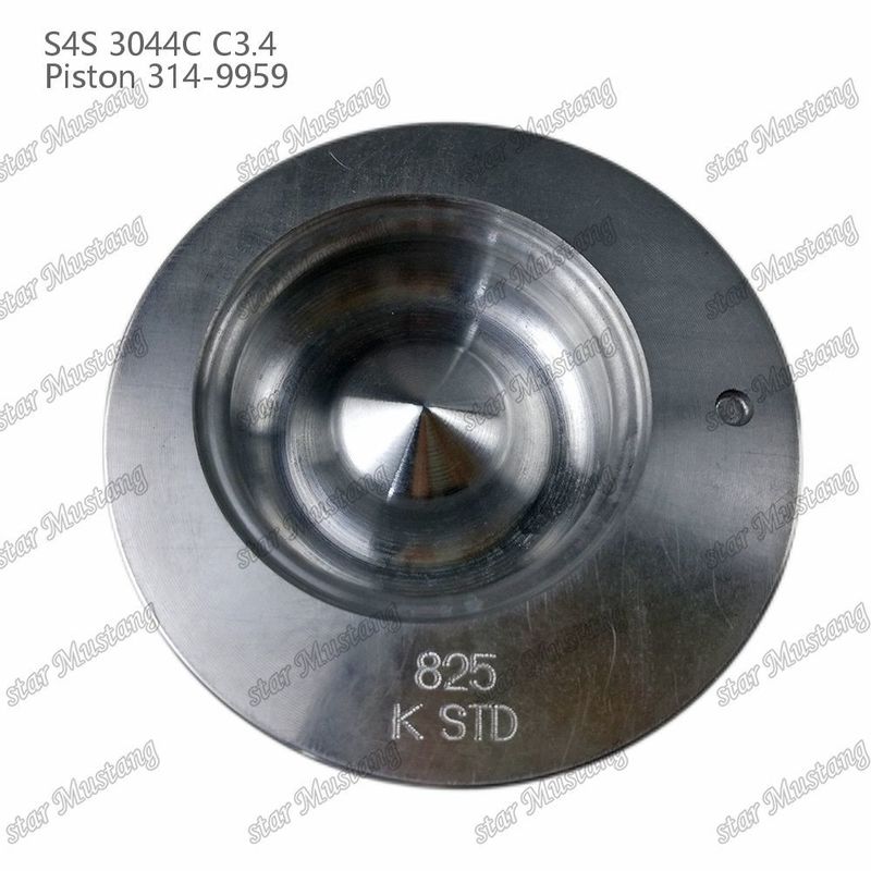 S4S 3044C C3.4 825 Engine Piston Alfin Chamber Size 53mm 60mm Oil Ring 4mm 314-9959 For Mitsubishi Engine Spare Parts