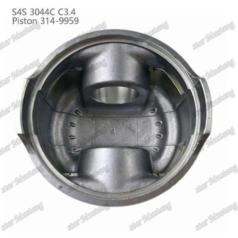 S4S 3044C C3.4 825 Engine Piston Alfin Chamber Size 53mm 60mm Oil Ring 4mm 314-9959 For Mitsubishi Engine Spare Parts