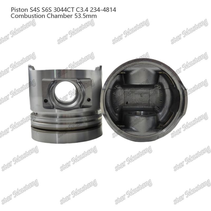 S4S S6S 3044CT C3.4 Engine Piston Alfine Chamber Size 53.5mm Oil Ring 4.5mm 234-4814 For Mitsubishi Engine Spare Parts
