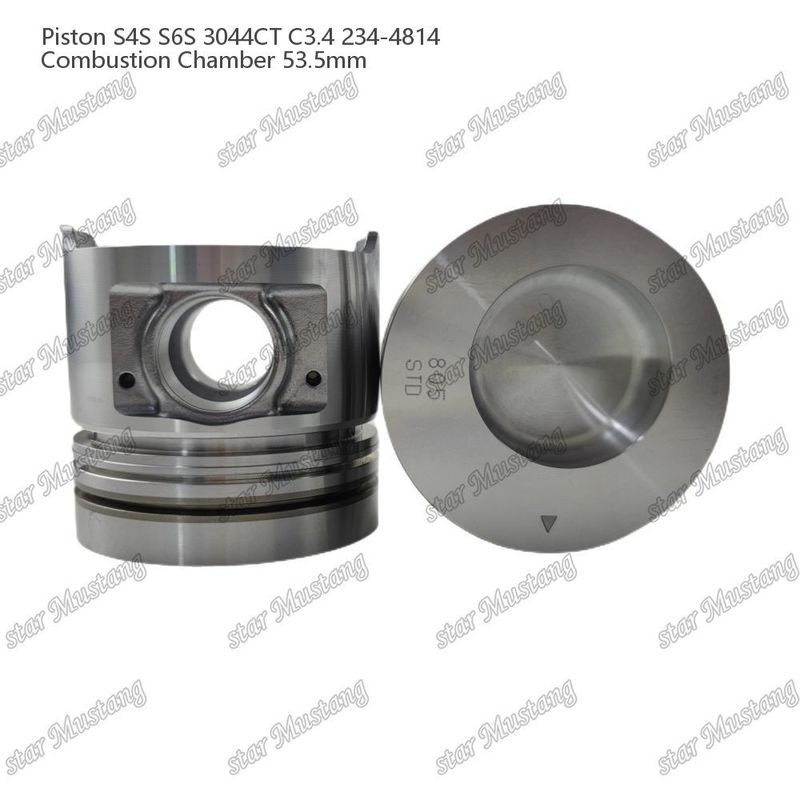 S4S S6S 3044CT C3.4 Engine Piston Alfine Chamber Size 53.5mm Oil Ring 4.5mm 234-4814 For Mitsubishi Engine Spare Parts