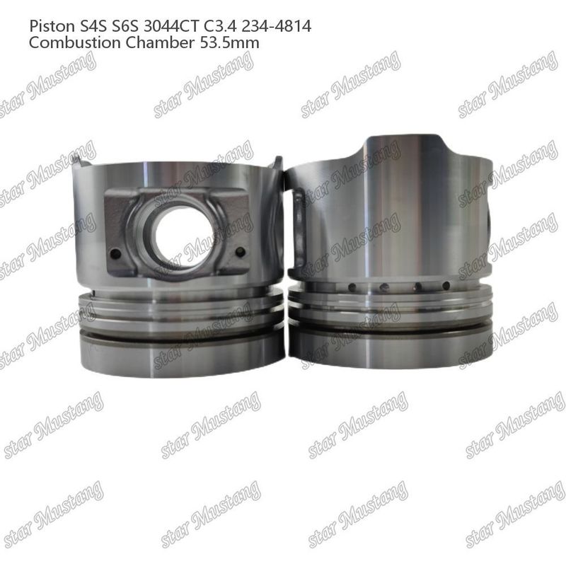S4S S6S 3044CT C3.4 Engine Piston Alfine Chamber Size 53.5mm Oil Ring 4.5mm 234-4814 For Mitsubishi Engine Spare Parts