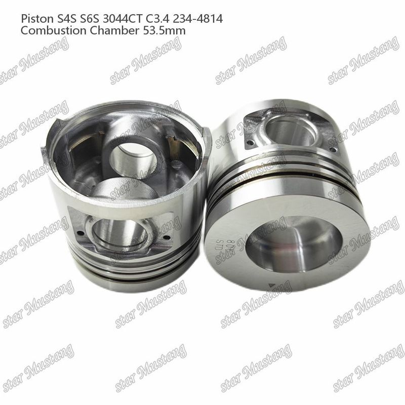 S4S S6S 3044CT C3.4 Engine Piston Alfine Chamber Size 53.5mm Oil Ring 4.5mm 234-4814 For Mitsubishi Engine Spare Parts