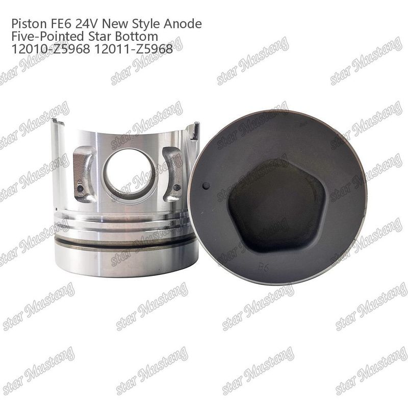 FE6T Engine Piston 24V New Type 2.5x2x4mm 12011-Z5776 12011-Z5506 12011-Z5968 For Nissan Engine Spare Parts