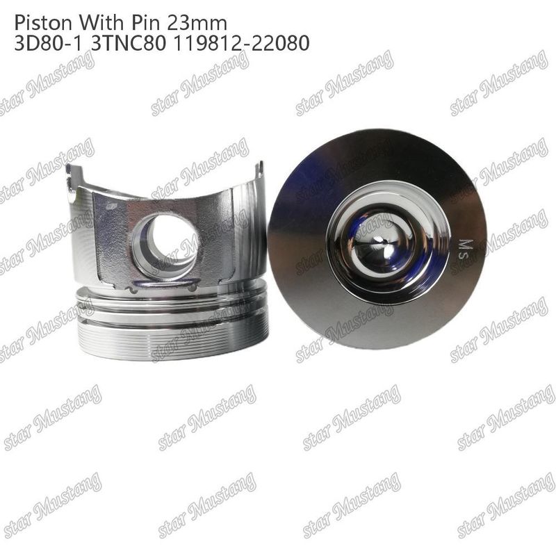 Piston 3D80-1 3TNC80 PIN SIZE 23mm 119812-22080 For Yanmar Diesel Engine Repair Parts