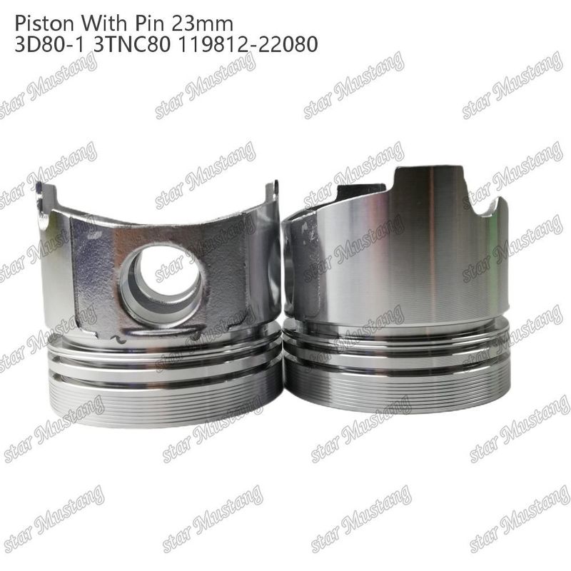 Piston 3D80-1 3TNC80 PIN SIZE 23mm 119812-22080 For Yanmar Diesel Engine Repair Parts