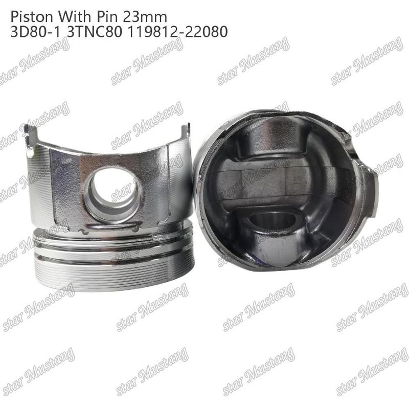 Piston 3D80-1 3TNC80 PIN SIZE 23mm 119812-22080 For Yanmar Diesel Engine Repair Parts