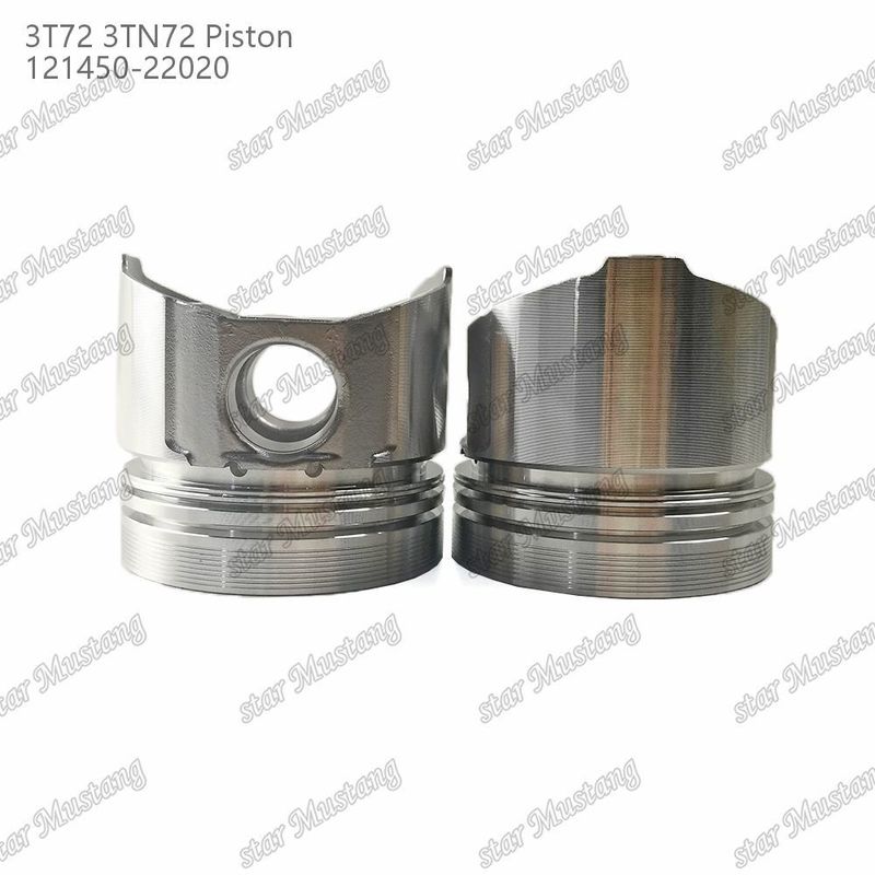 Piston 3TN72 3T72 Flat Bottom 65.5mm Height 121450-22020 For Yanmar Diesel Engine Repair Parts