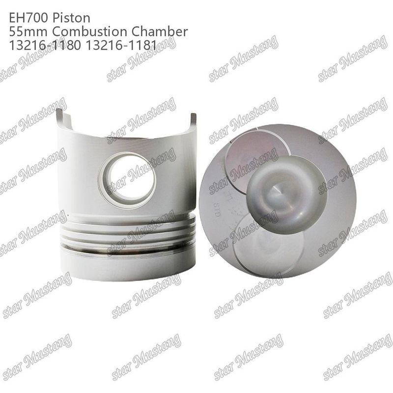 Piston EH700 55mm Combustion Chamber 13216-1181 13216-1180 For Hino Diesel Engine Repair Parts